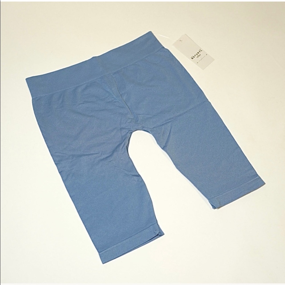 🆕 Naturyl Basic Biker Shorts Denim Blue
